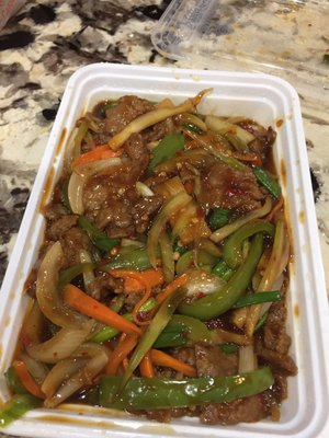 Not so Spicy and bland "Spicy Beef"