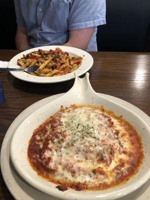 Lasagna Dinner Penne Rigate with Grilled Chicken Dinner