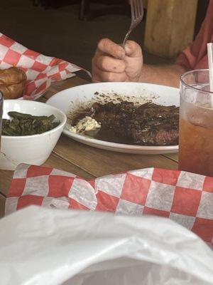 The ribeye stake is so good we tipped the cook of the steak cause it's so good and cooked well