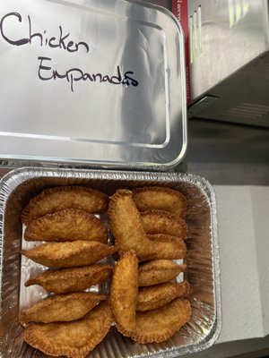 Homemade chicken empanadas. Delicious!!