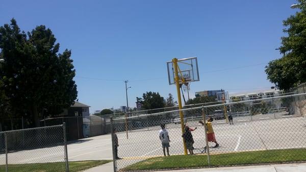 Basketball court.