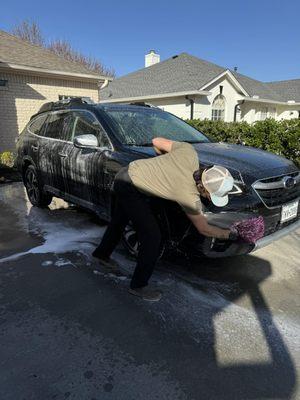 Hard to beat the sun with a black vehicle but we git it done!