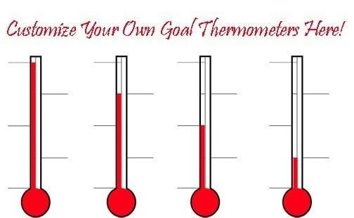 design custom goal thermometers online