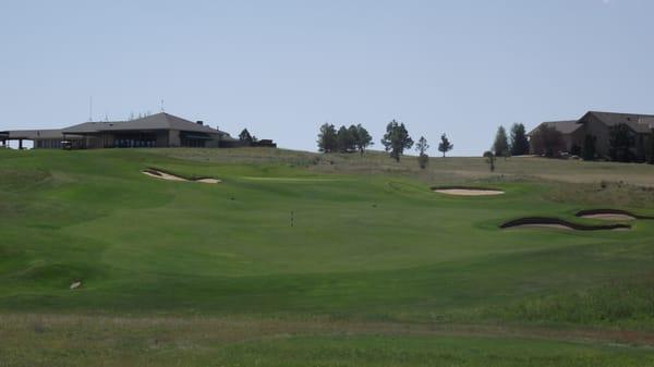 Tee shot on hole #18