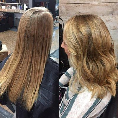 Balayage (before and after)