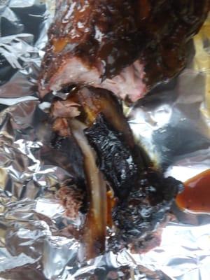 ribs would have been great if the bottom wasn't burnt