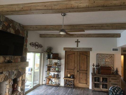 Faux Wood Ceiling Beams  by Color Essences