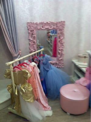 Dress up in the princess room