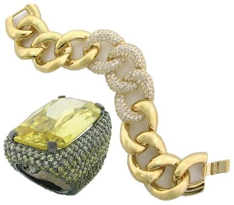 High Quality Costume Jewelry using CZ and Brass