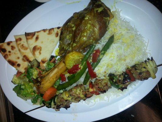 Lamb Shank & Lamb Shish Kabob