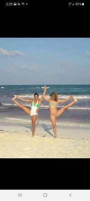 Sophia (myself) @ AnnMarie group Yoga and Pilates Retreat leaders in Tulum, Mexico