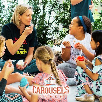 Carousel's Cares believes in giving back while savoring delightful treats. Our secret ingredient? Super creamy, super yummy dairy-free froze