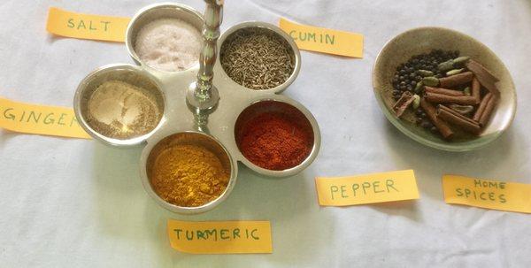 Home remedies, importance of 6 tastes and aromatic spices  in diet