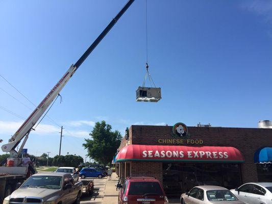 Installing a new unit in Owasso.