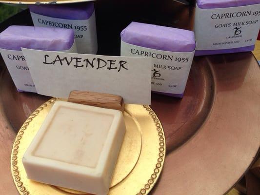 Goats milk soap @ garlic festival