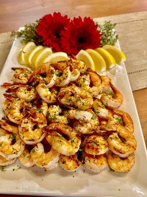 Mediterranean jumbo shrimp appetizer