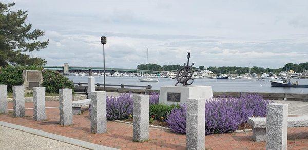 Newburyport MA 
Waterfront memorial to Fishermen lost at sea ...