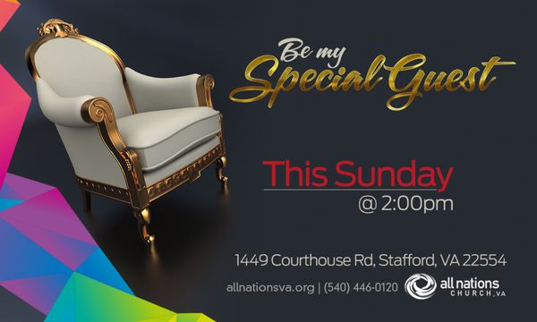 Be Our Special Guest. There will always be a Special Place for you at House of Favor.