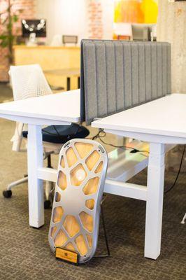 Sit/Stand Desk + Fluid Stance Balance Board