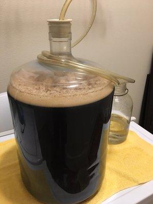 My own porter with supplies from Bader's!