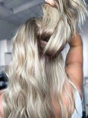 2 rows of dreamy, blendy, and seamless Invisible Bead Extensions with custom color