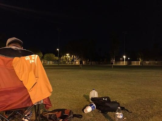 We reserved the softball fields from 8-10 pm. It's 8:45 and we've got no lights. Thanks City of Tempe!