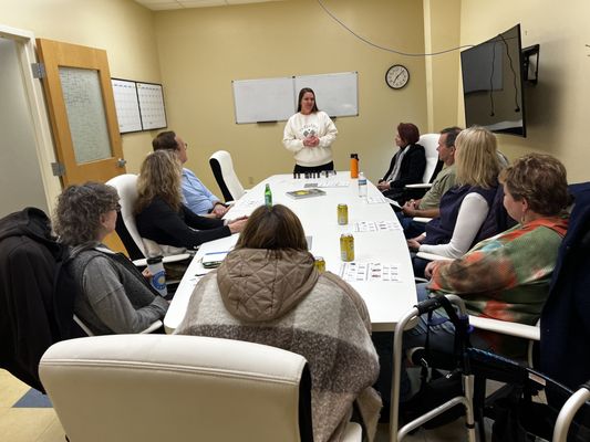 I held my very first DoTerra Essential Oils class and it was a success! We had a Medicine Cabinet Makeover!