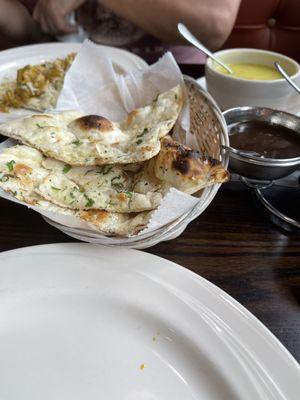 Garlic naan - so good!