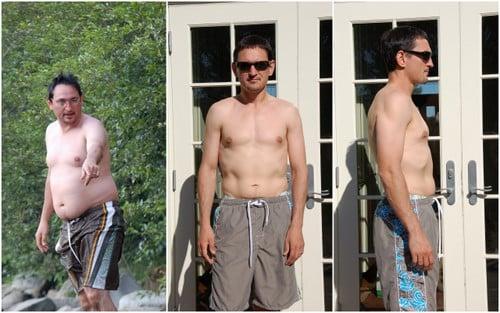 David lost 55 pounds