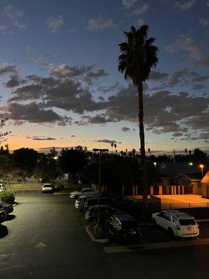 Beautiful evening sky after a session