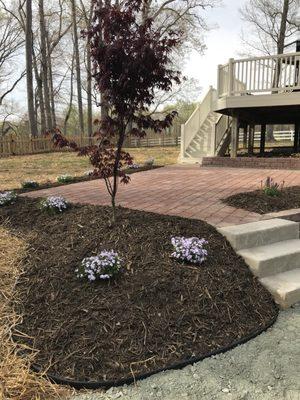 Patio, Flower Beds, & Steps