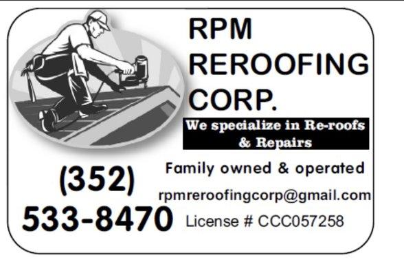 RPM ReRoofing