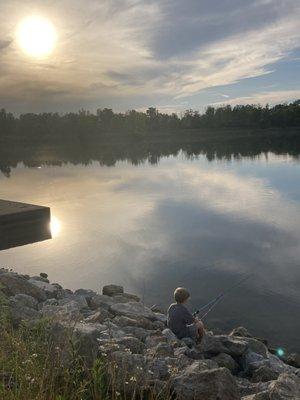 Fishing at Argonne Lake