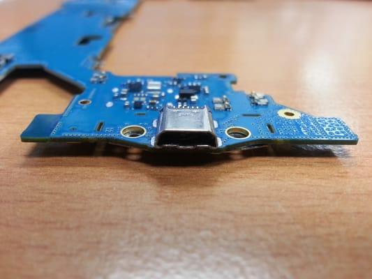 Samsung Galaxy Tab charging port repaired.