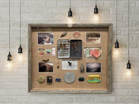 Shadow box of special momentos