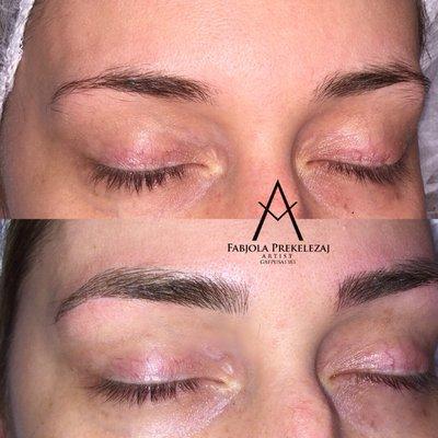 Microblading! 3 d eyebrow tattoo !