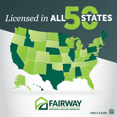 Moving across the country? Fairway has you covered!  We are licensed in all 50 states and ready to help!