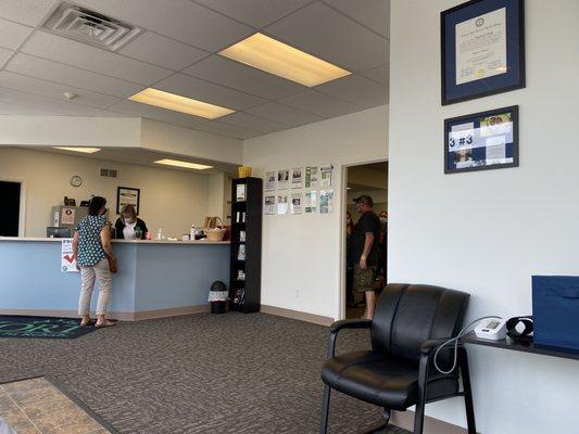 Reception area