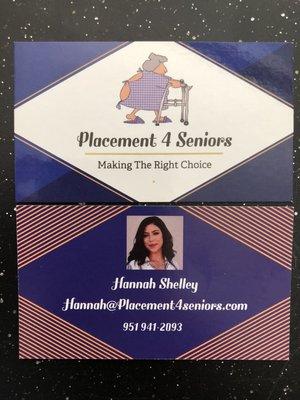 Hi, I'm Hannah Shelley. Together we can  find the best solution to whatever your care needs are.  We are a free service . Call me today.