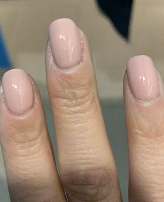 A gel manicure