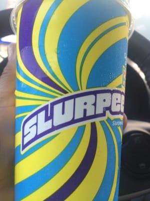 Ice cold slurpee on a 95 degree day!!