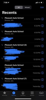 Just 2 days of calls to the school.