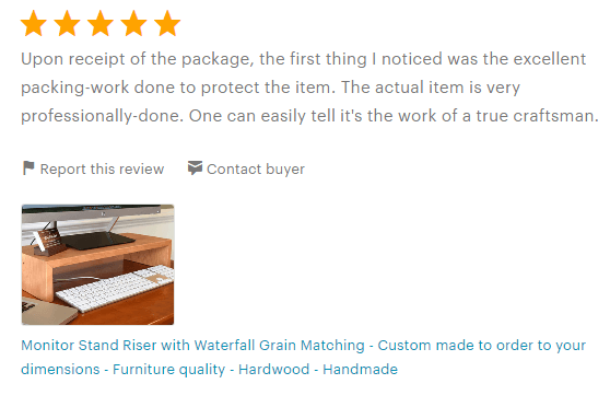 A review from one of my customers who was very happy with the professional packaging provided by Packaging Express.