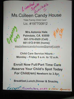 Ms Colleen Candy House