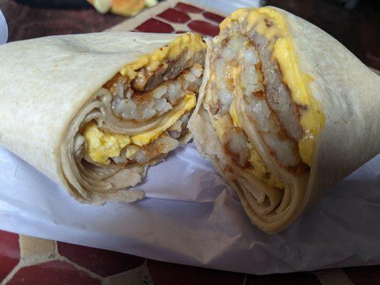 Breakfast wrap special