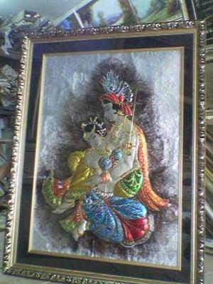 Metal embossing - Radha-Kriahna