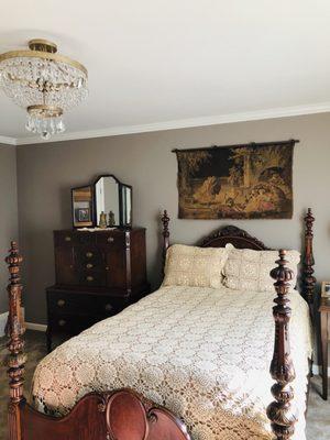 100 plus year old Bedroom Suite that was in Bad Condition from being stored in our barn is now Reborn and flawless.