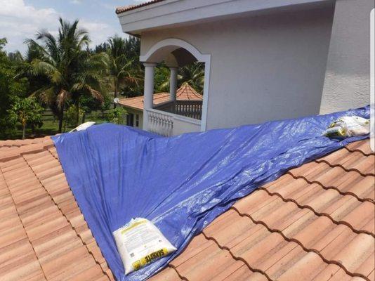 Leaking Roof? We helped the client get a full tile roof replacement.