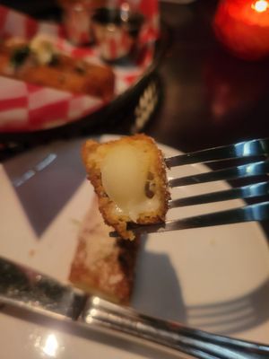 Mozzarella stick inside