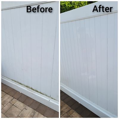 Clean fence = satisfied customer!